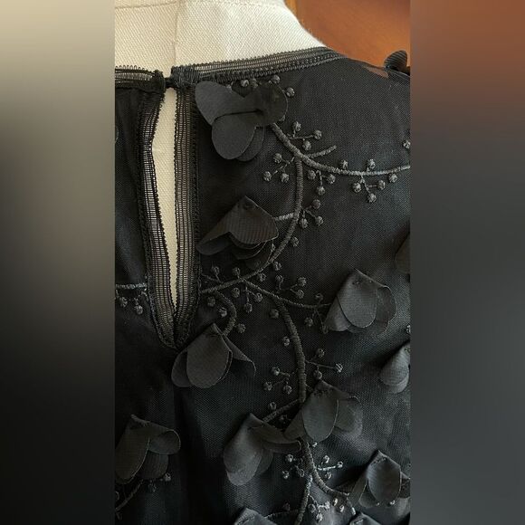 Max Studio Black Textured Midi Dress - Picture 8 of 9